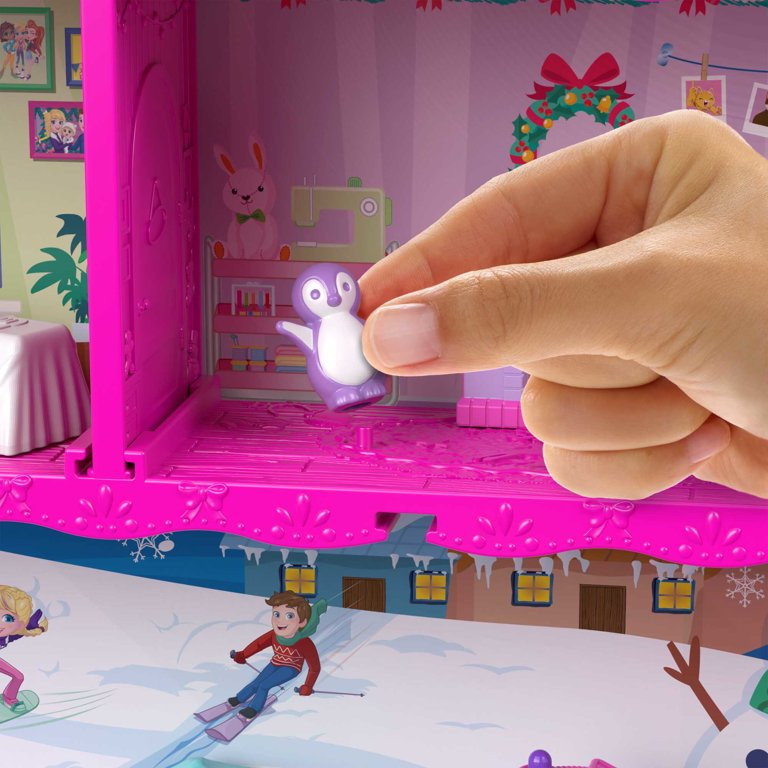 Polly Pocket Advent Calendar, 2 Micro Dolls, Winter Doll House Playset, 25 Surprises, Holiday The... | Walmart (US)
