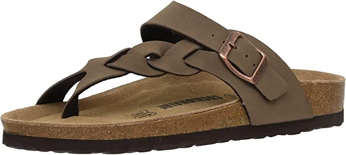 Women's Cushionaire Libby Cork footbed Sandal with +Comfort and Wide Widths Available, | Amazon (US)