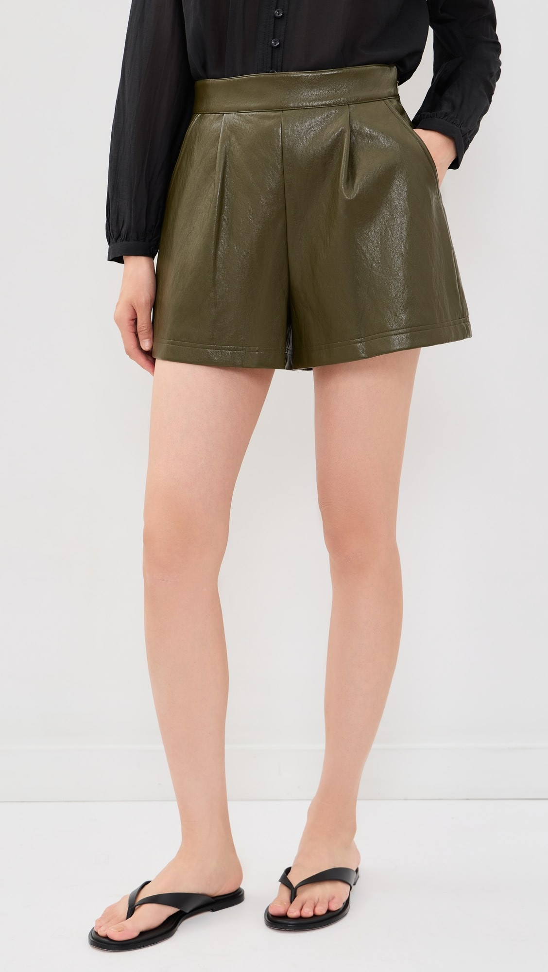 Ashton Faux Leather Shorts | Shopbop
