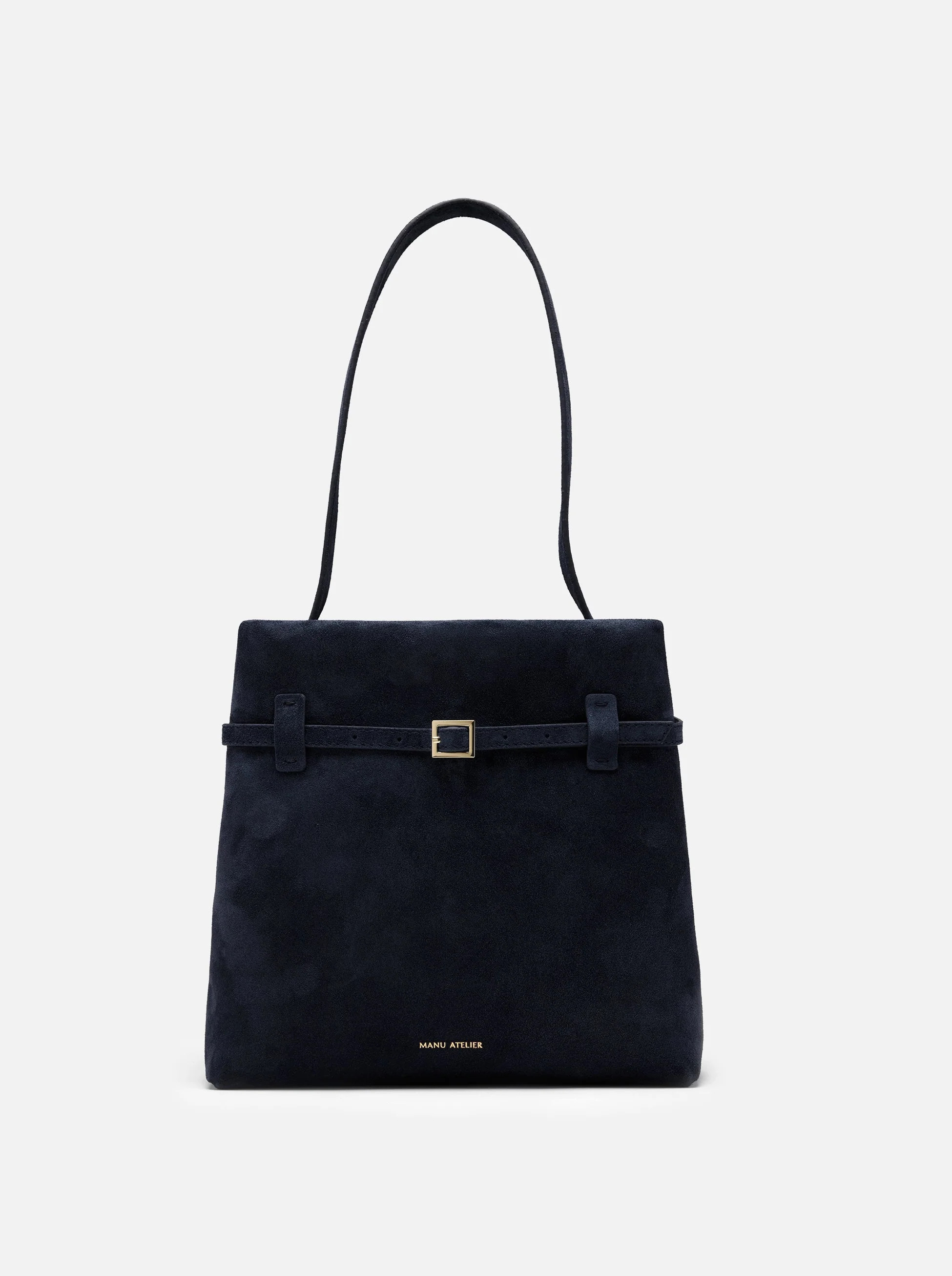 Mini Tote du Jour Dark Navy Suede by Manu Atelier | Manu Atelier