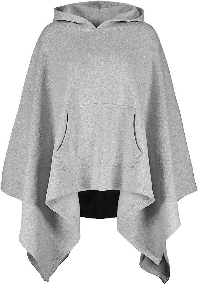 MV Sport Ladies Sweatshirt Blanket Poncho Hoodie - Poncho Sweatshirt Hooded Blanket - Pullover Po... | Amazon (US)