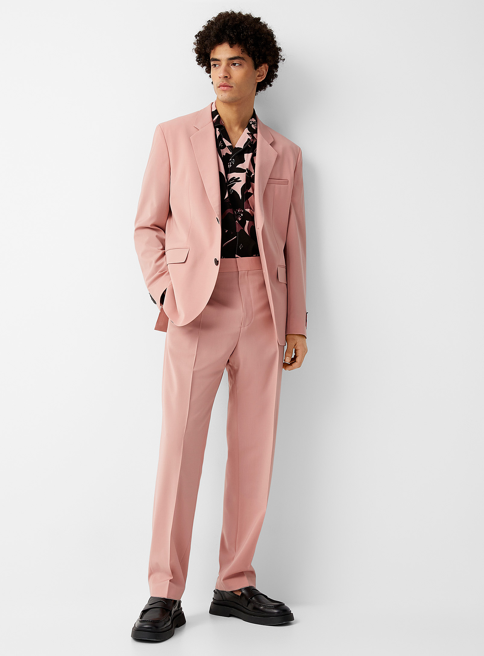 HUGO - Light pink stretch suit Semi-slim fit (Men, Pink, 40) | Simons