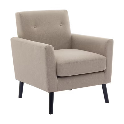 Mid-Century Accent Chair, Modern Upholstered Fabric Accent Armchair, Comfy Upholstered Reading Accent Chairs for Bedroom,Single Sofa Chair | Target