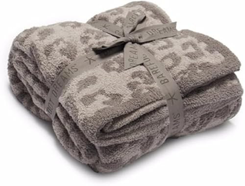 Barefoot Dreams in The Wild Leopard Throw Blanket CozyChic Throw 45" x 60" (Linen/Warm Gray) (Linen/Warm Gray, Leopard) | Amazon (US)