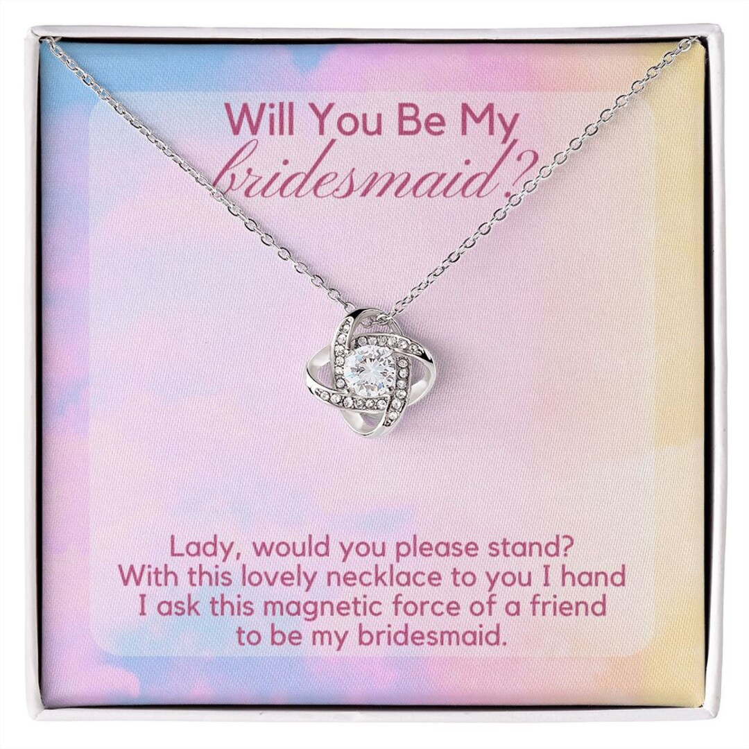 Lover, Will You Be My Bridesmaid, Taylor Swift inspired necklace, Bridesmaid Gift, Wedding Jewelr... | Etsy (US)