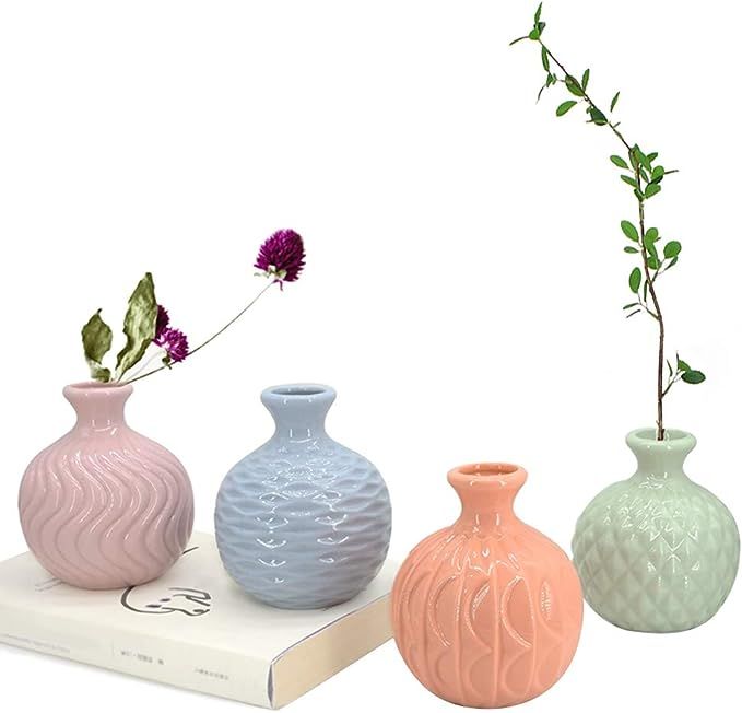 GeLive Ceramic Ikebana Vase, Flower Arrangement, Decorative Bud Hydroponics Container, Reed Diffu... | Amazon (US)