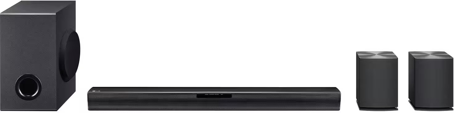 LG 4.1 ch Sound Bar with Wireless Subwoofer and Rear Speakers Black SQC4R - Best Buy | Best Buy U.S.