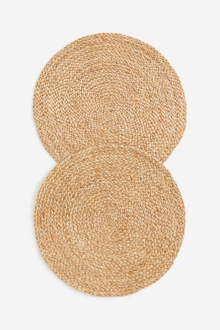 2-pack jute place mats | H&M (UK, MY, IN, SG, PH, TW, HK)