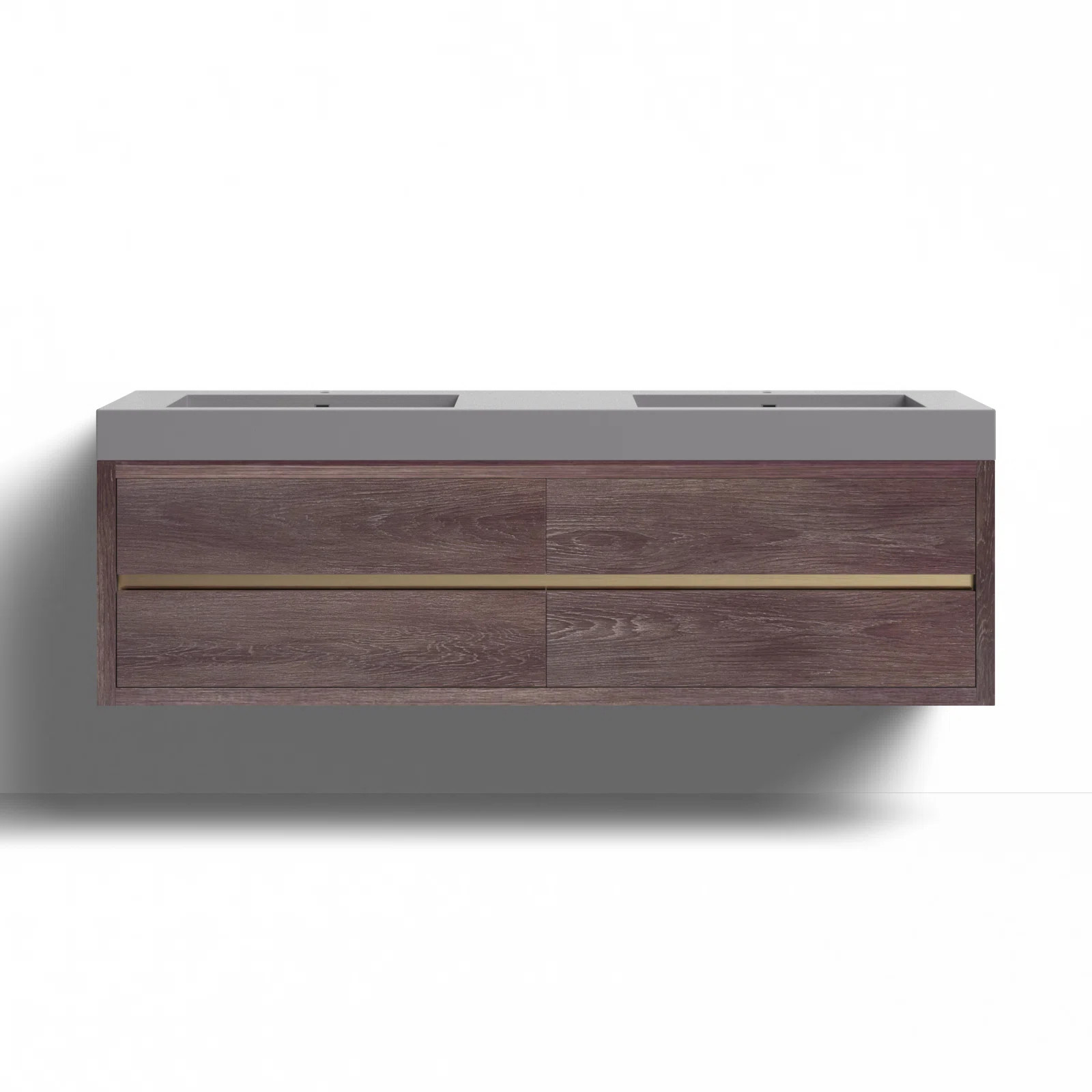 Zoyla 71.7'' Double Bathroom Vanity with Composite Top | Wayfair North America