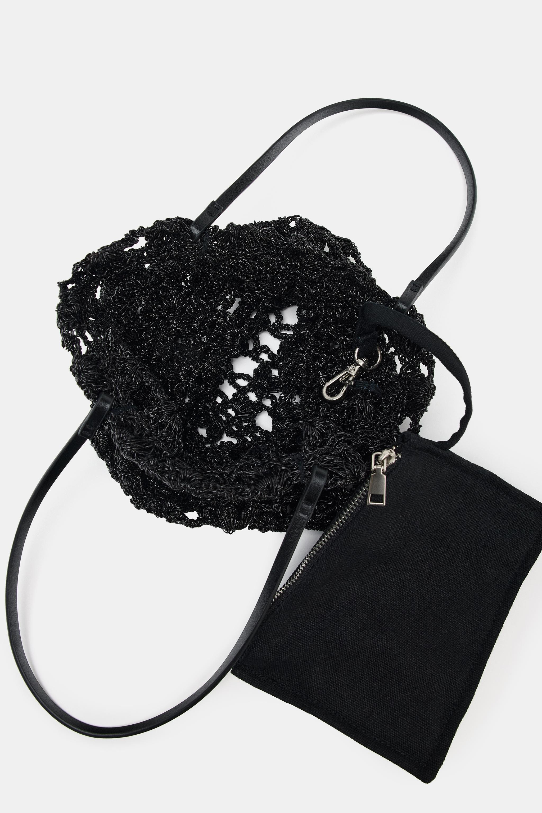 CROCHET MINI TOTE BAG | Zara AU