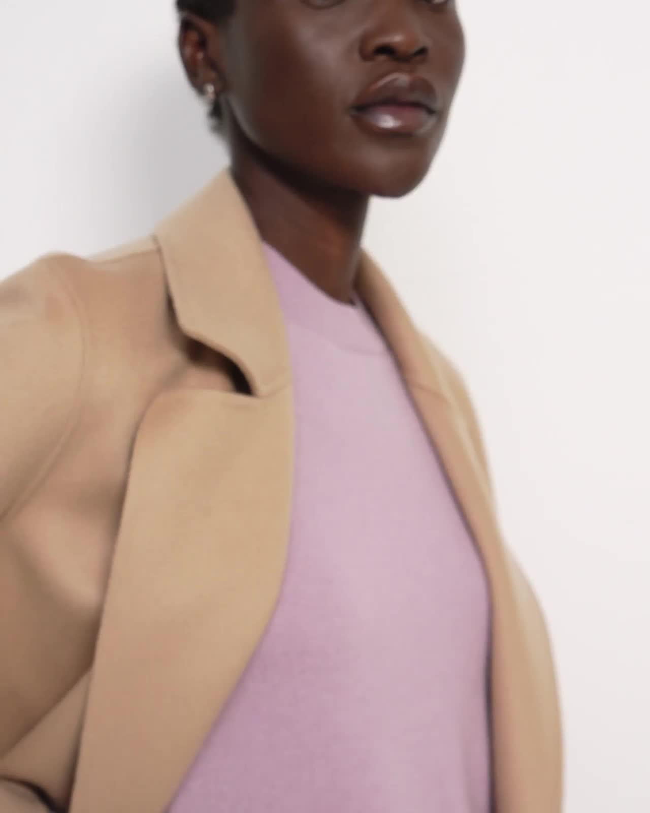 Clairene Jacket in Double-Face Wool-Cashmere | Theory