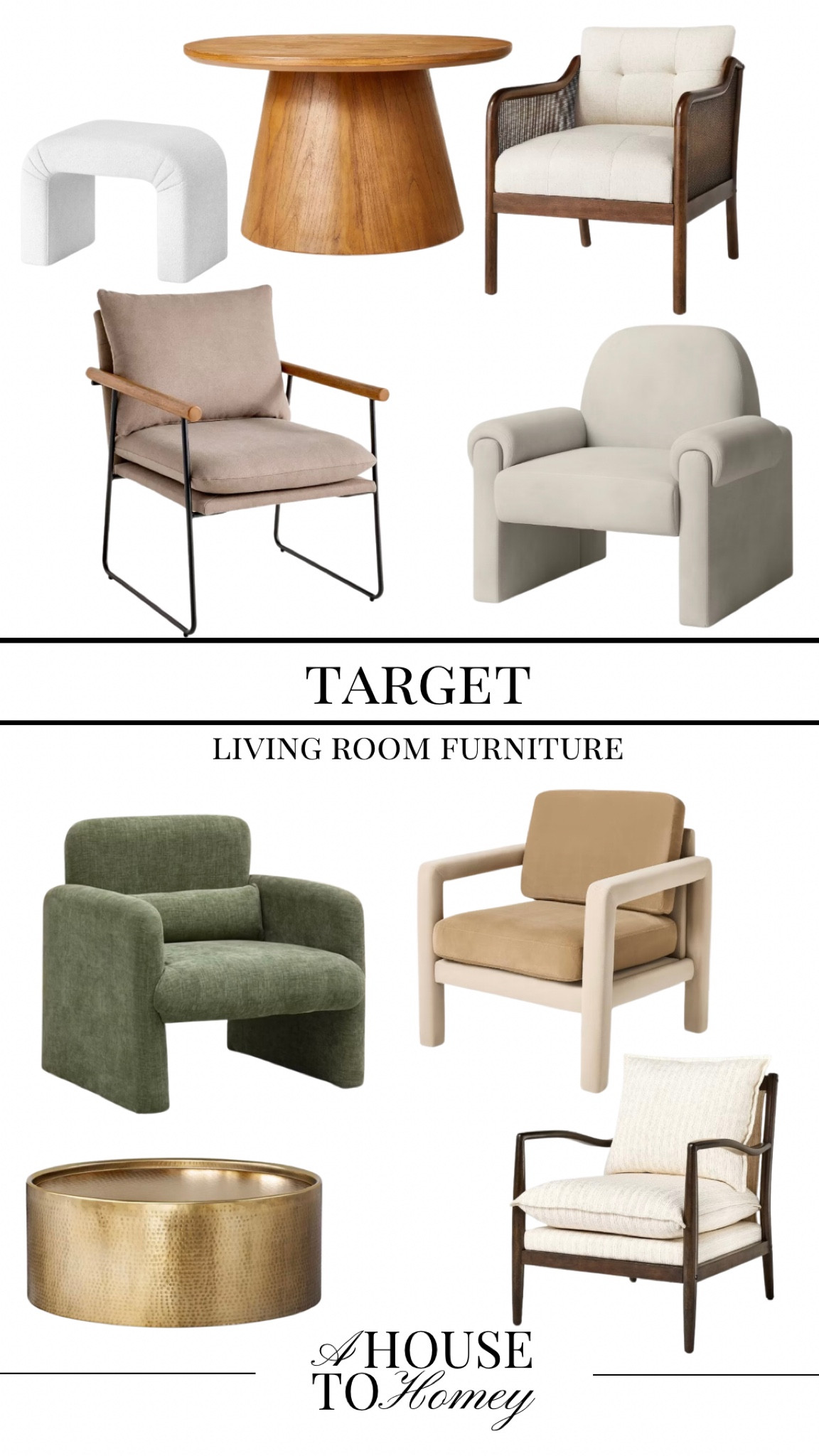Some of my favorite Target living room furniture pieces!!

Target furniture
Living room furniture
Target accent chair
Accent chairs
Living room chairs
Living room accent chairs
Beige chair
Green chair
Target chairs
Target furniture sale
Coffee table
Round gold coffee table
Gold coffee table
Round coffee table
Ottoman 
White ottoman
Boucle ottoman
White Boucle ottomann

#LTKSaleAlert #LTKHome