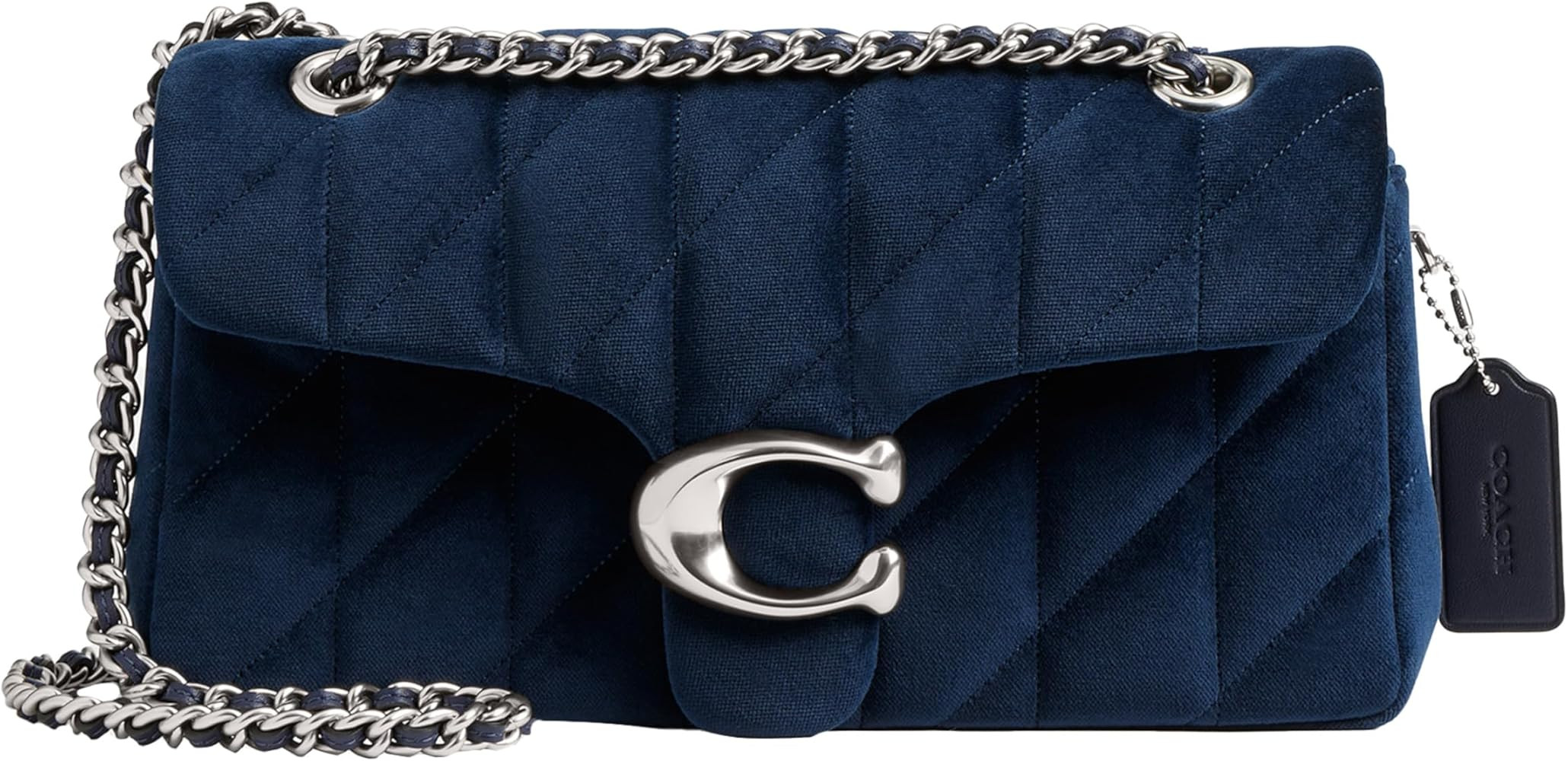 Coach Women's Quilted Leather Covered C Tabby Shoulder Bag 26 with Chain Strap | Amazon (US)