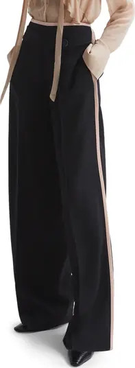 Lina Side Stripe Wide Leg Pants | Nordstrom