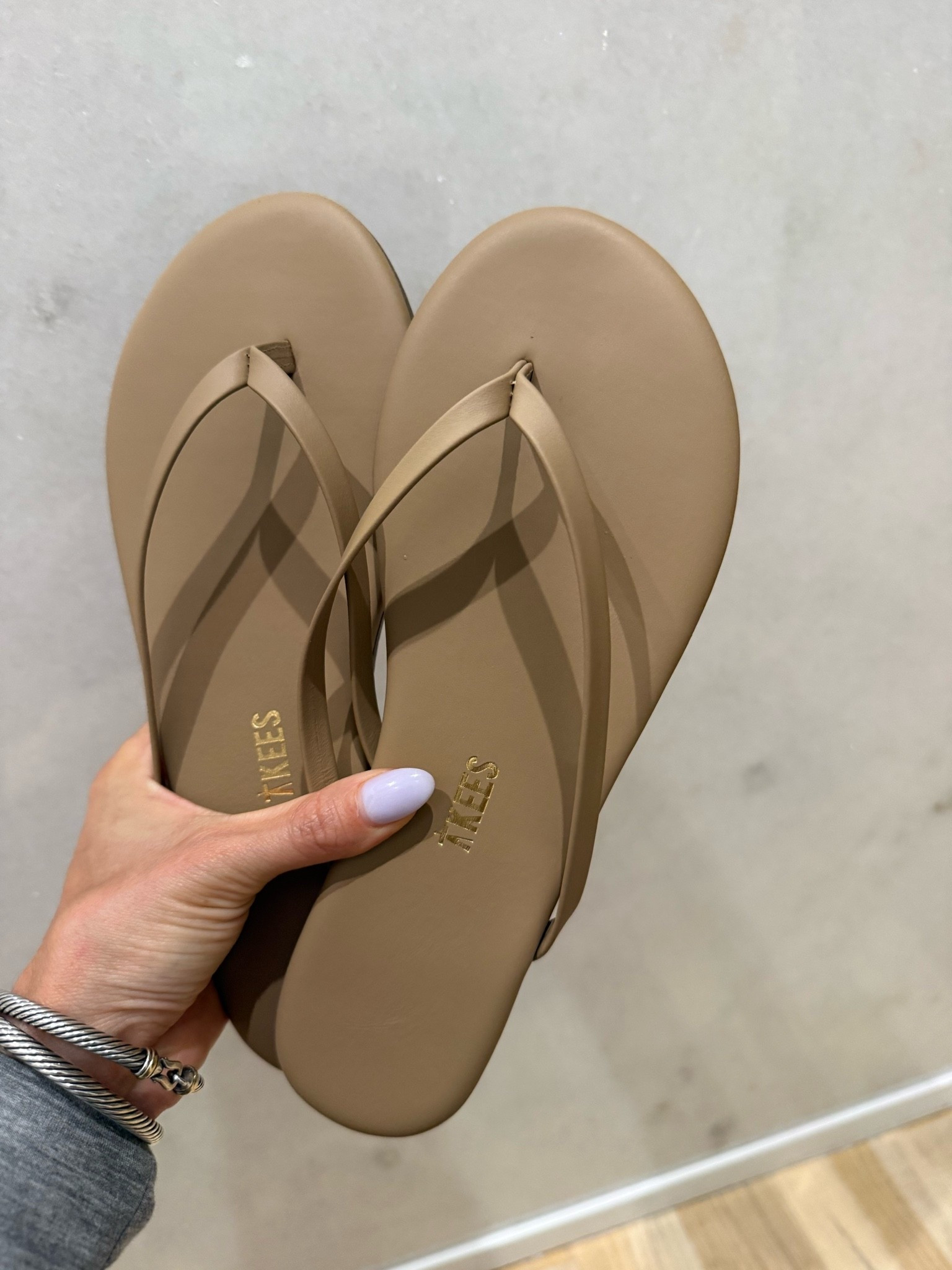 The best nude everyday flip flops you can wear with anything and they’re leather

#LTKPetite #LTKOver40