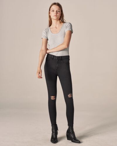 $ 225 NEW ! NWT RAG & BONE/JEAN High Rise Skinny Jeans Night w/ Holes Size 27 | eBay | eBay US