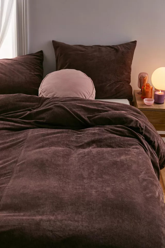 Rita Cozy Corduroy Duvet Cover | Urban Outfitters (US and RoW)