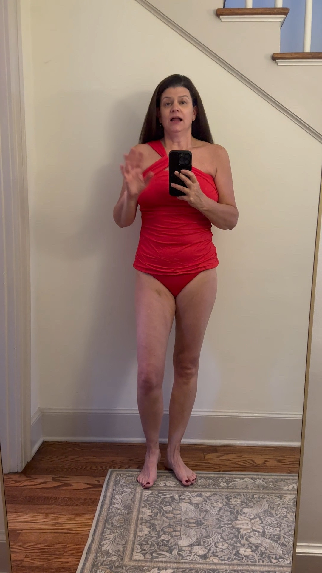 The swimsuit I love so much I have bought in 5 different colors/patterns. It is a tankini and I am wearing a large. Go by your bust size for the best fit.

#LTKSwim #LTKSeasonal #LTKMidsize