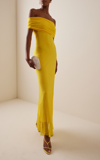 Laurelle Knit Off-The-Shoulder Maxi Dress | Moda Operandi (Global)