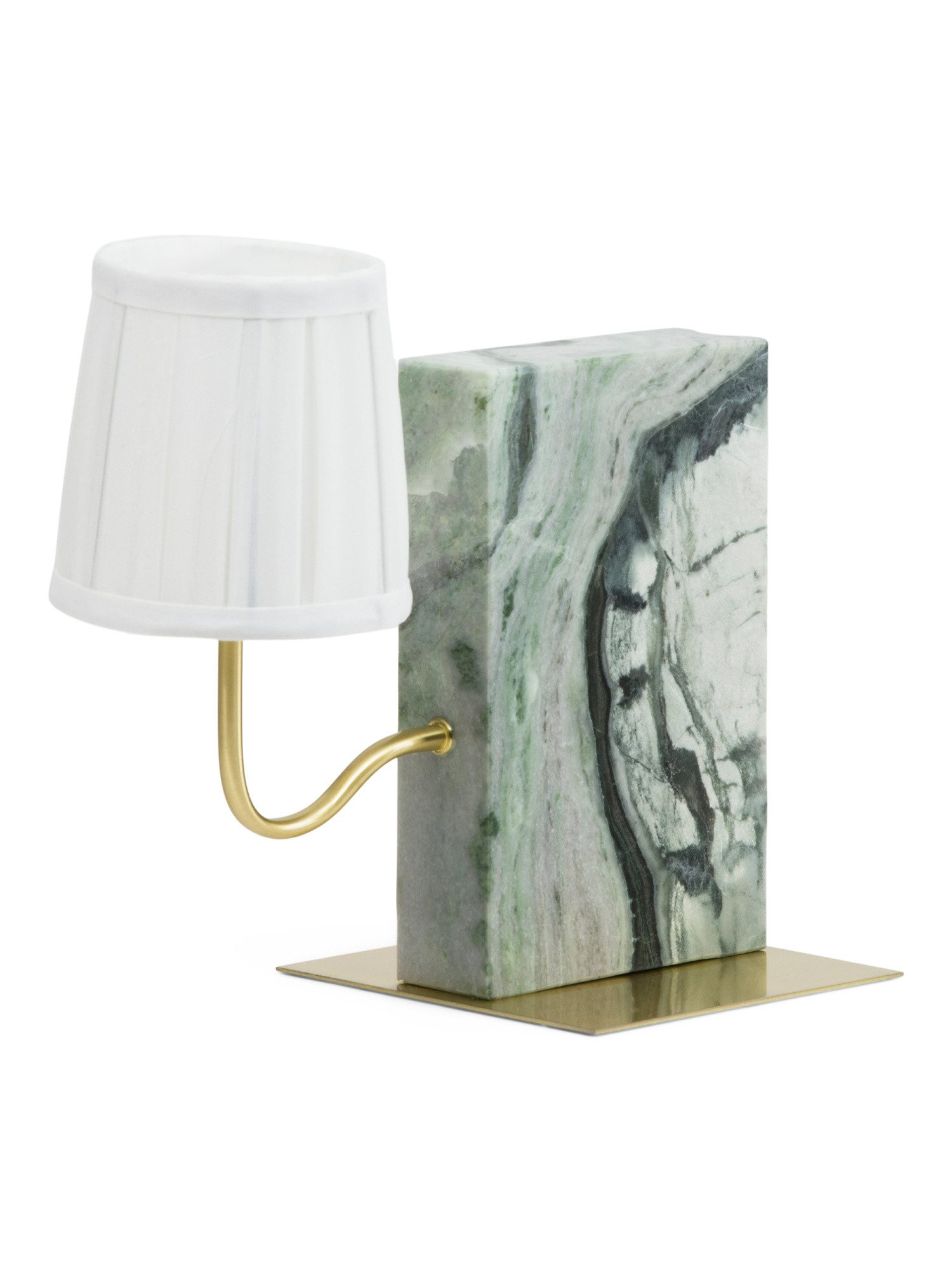 13x6.5x11.5 Solid Marble Bookend Lamp | TJ Maxx