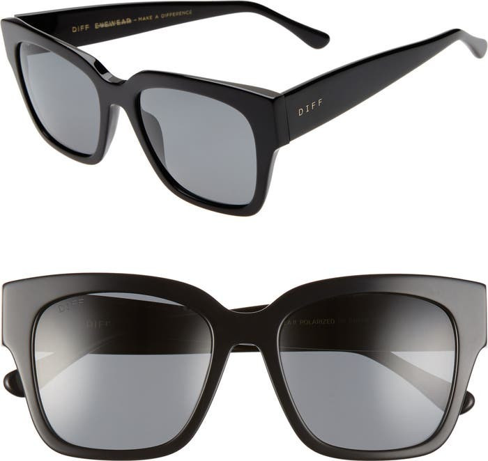 Bella II 55mm Polarized Square Cat Eye Sunglasses | Nordstrom