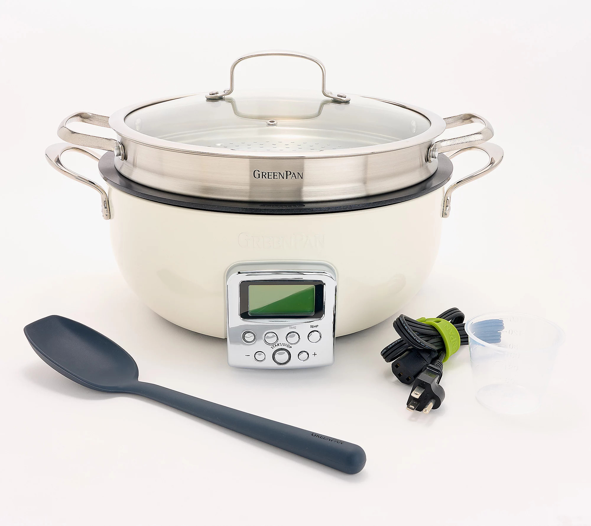 GreenPan 6Qt Elite Electric Multi-Pot with Steamer & Tool | QVC