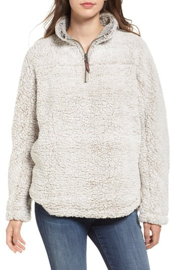 Women's Thread & Supply Wubby Fleece Pullover, Size Small - Ivory | Nordstrom