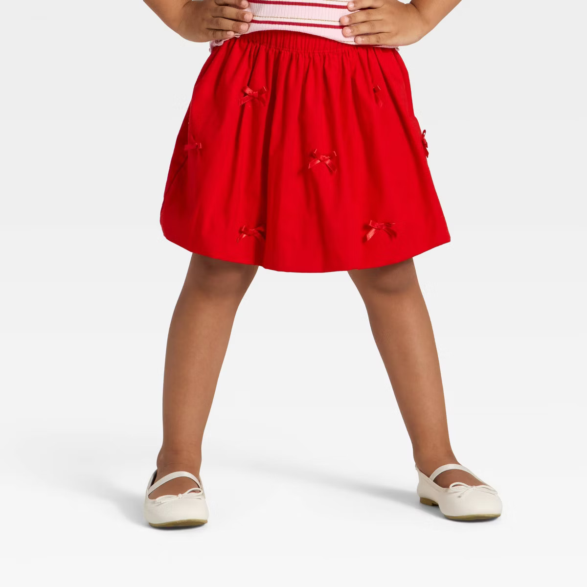 Toddler Girls' Bow Skirt - Cat & Jack™ Red | Target