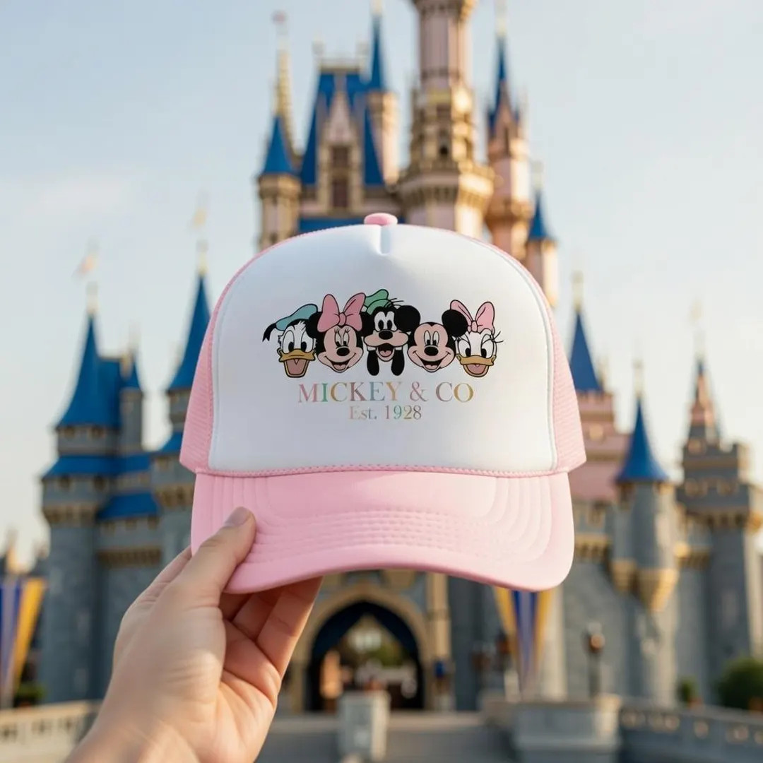 Mickey & Co Trucker Hat, Mickey and Friends Hat, Disney Park Outfit Cap, Disney Womens Hat, Disne... | Etsy (Global)