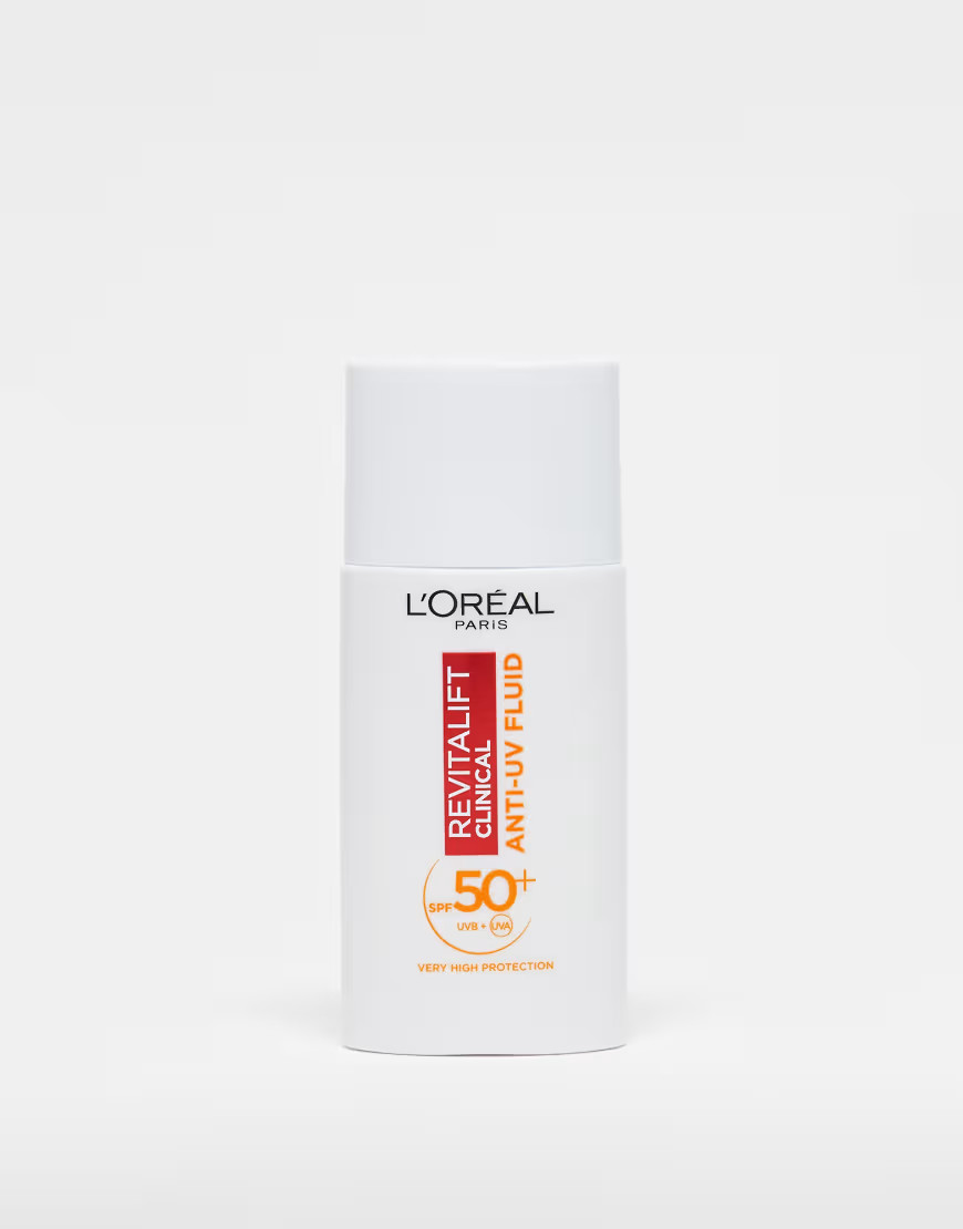 L'Oreal Revitalift Clinical Vitamin C SPF 50+ Daily Anti-UV Fluid-No colour | ASOS (Global)