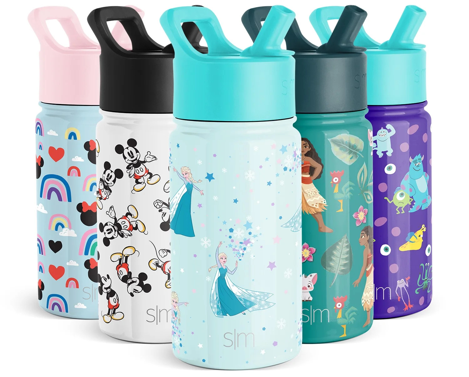 Simple Modern 14oz Disney Summit Kids Water Bottle Thermos with Straw Lid - Dishwasher Safe Vacuu... | Walmart (US)