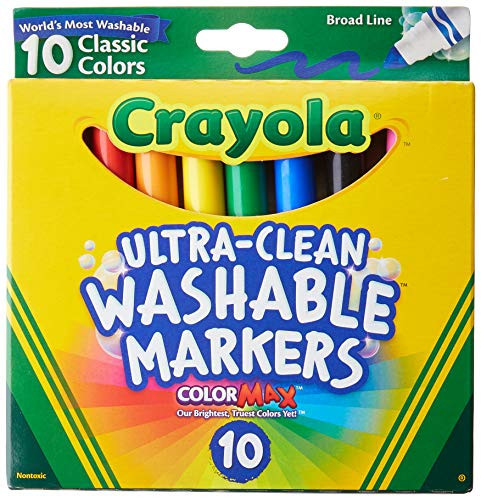 Crayola Ultraclean Broadline Classic Washable Markers (2-Pack) | Amazon (US)