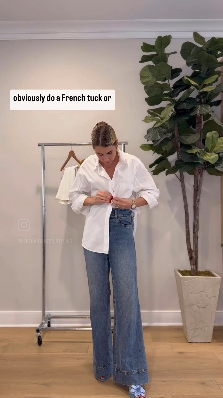 STYLING AN OVERSIZED BUTTON DOWN 

#LTKStyleTip