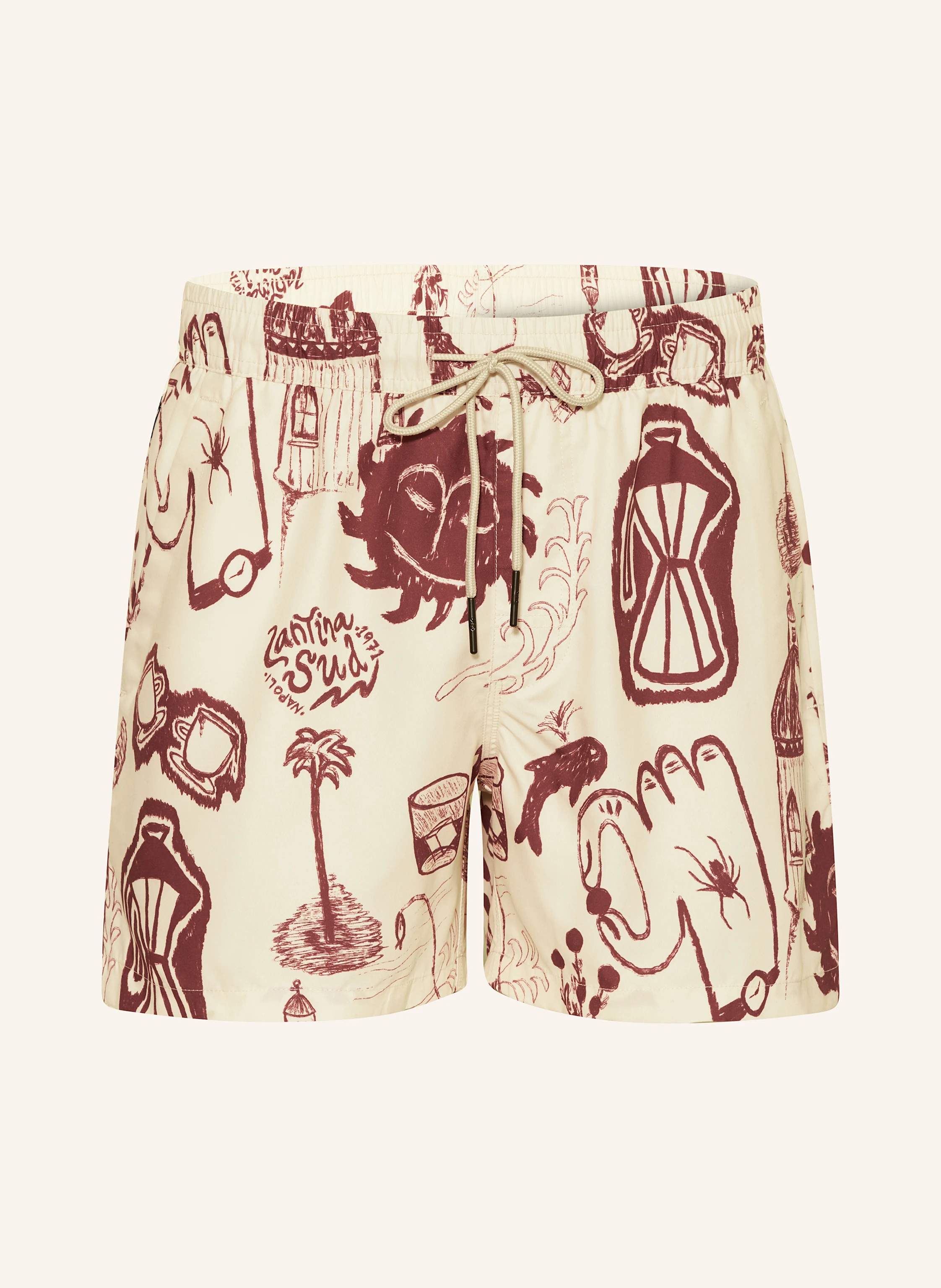 OAS Badeshorts CANTINA in ecru / dunkelrot | Breuninger (DACH)