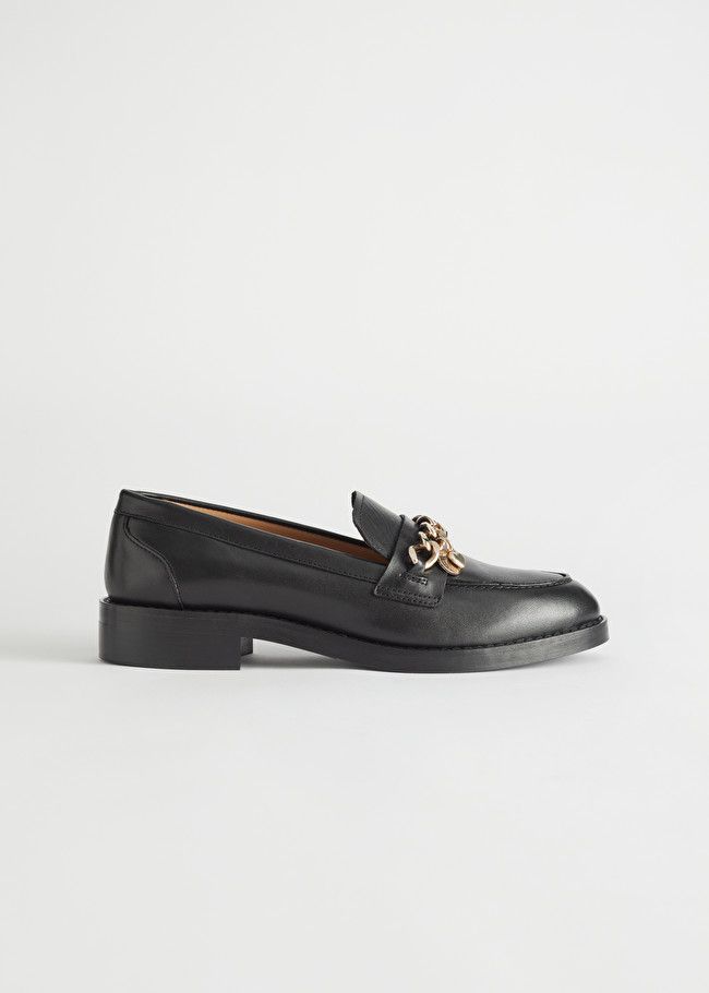 Chain Embellished Leather Loafers | & Other Stories (EU + UK)