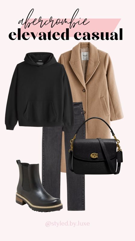 Loving this elevated casual look from Abercrombie | wool coat | Chelsea boots 

#LTKSeasonal #LTKsalealert #LTKfindsunder100