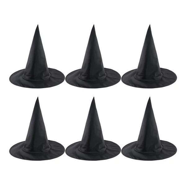 TINKSKY 6pcs Halloween Wizard Hat Oxford Cloth Witch Hat Halloween Dress-up Cosplay Costume Acces... | Walmart (US)