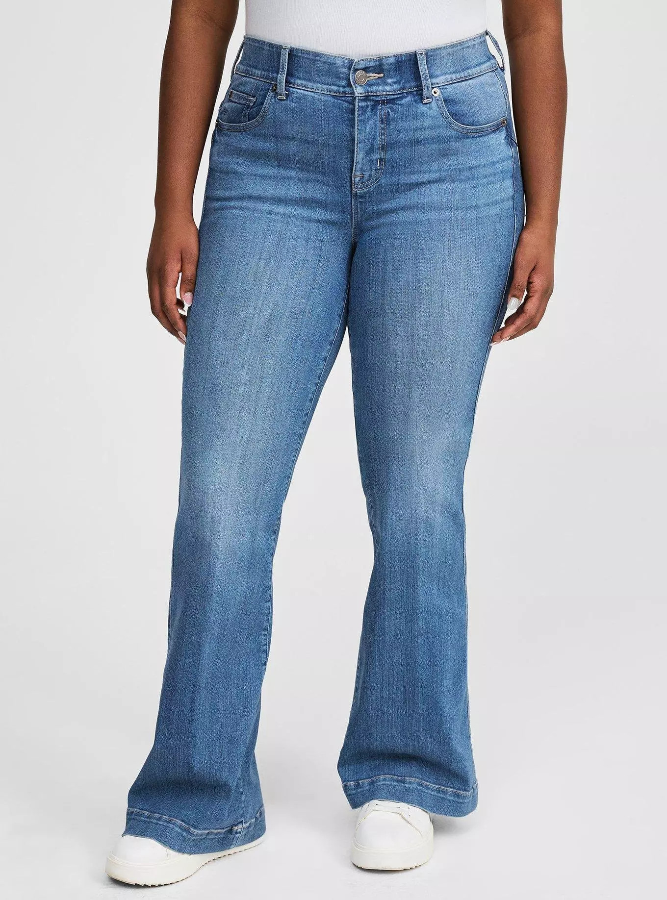 Bombshell Flare Premium Stretch High-Rise Jean | Torrid (US & Canada)