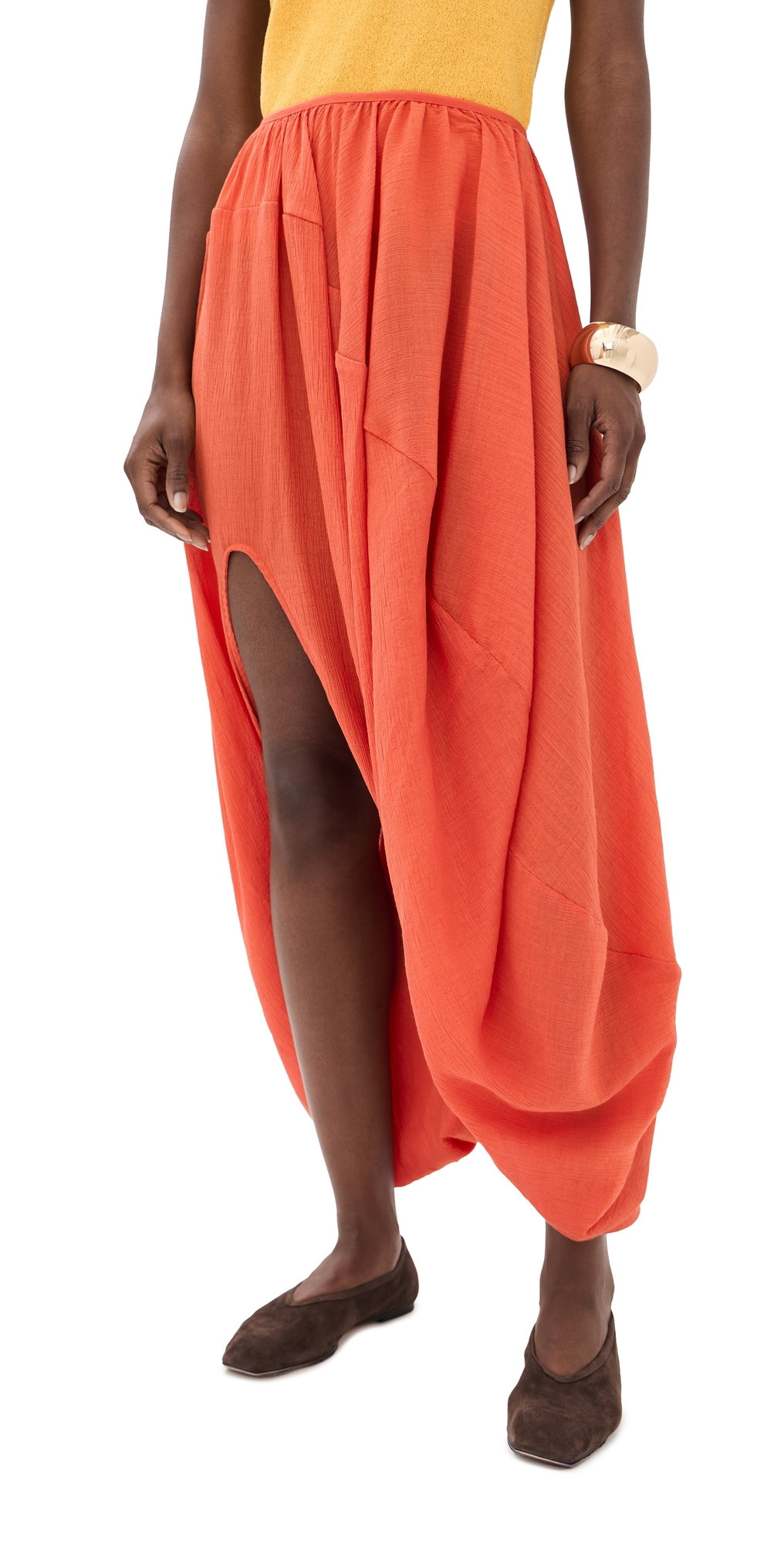 Rodebjer Cybele Balloon Skirt Bleached Red S | Shopbop