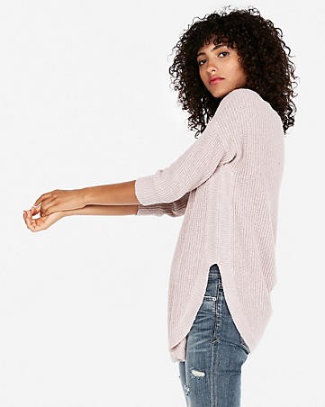 Circle Hem Tunic Sweater | Express