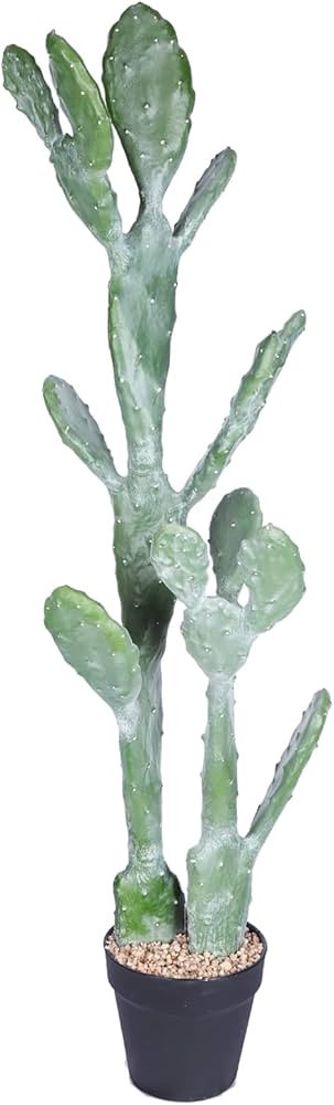 Ruwenus Artificial Cactus 3ft（36"） Tall Fake Big Cactus Plants Faux Cacti Saguaro with Plante... | Amazon (US)