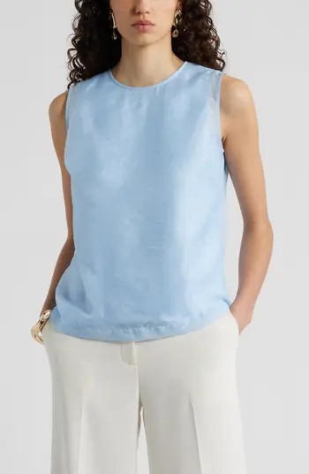Sleeveless Organza Shell Top | Nordstrom
