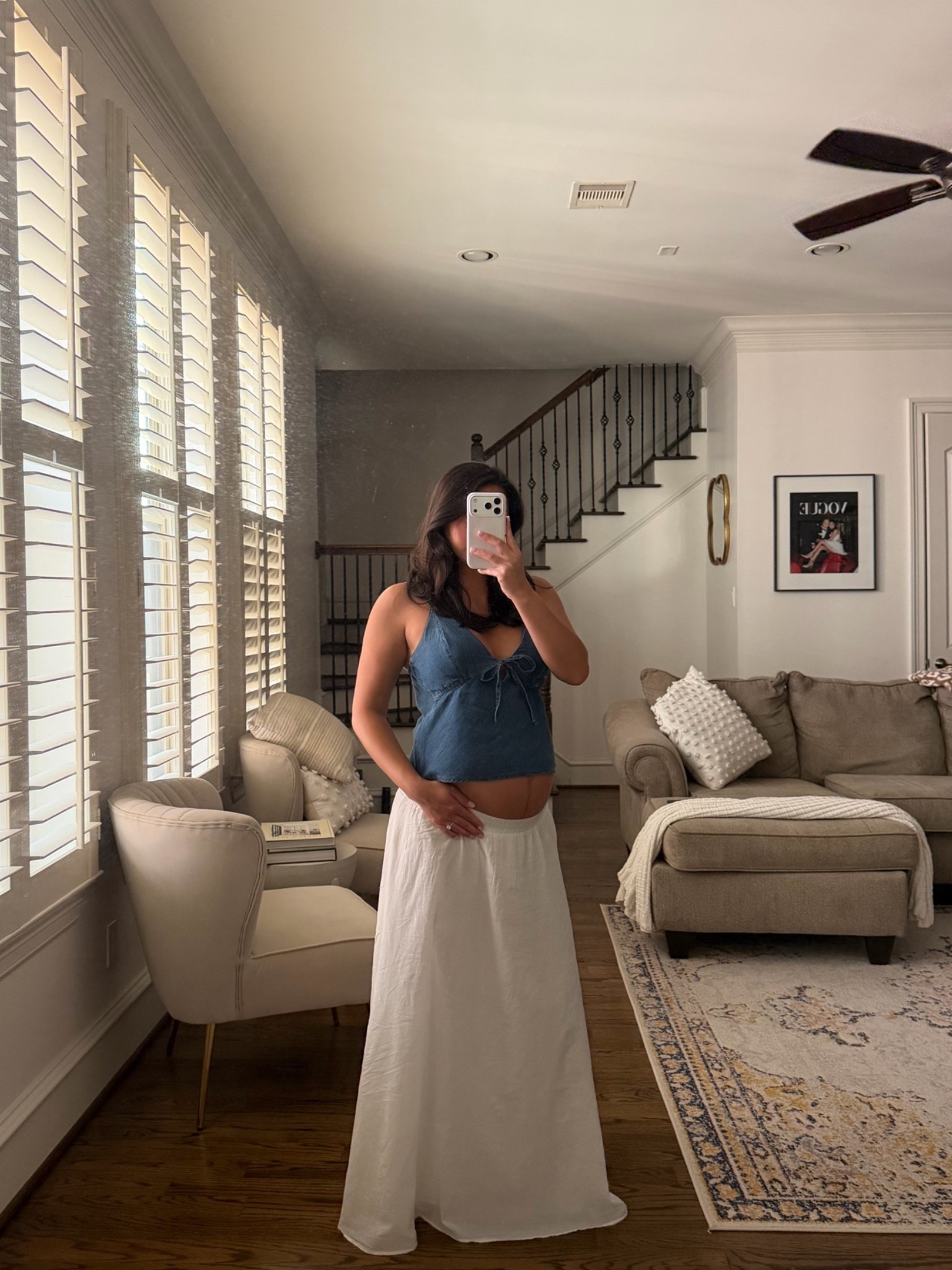 Size small in the top and medium in the skirt 

Bumpfriendly, bumpstyle, maternity, pregnancy, summer outfit

#LTKootd #LTKBump #LTKmomlife