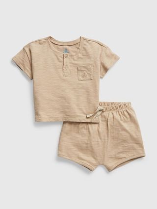 Baby 100% Organic Cotton Two-Piece Outfit Set | Gap (US)
