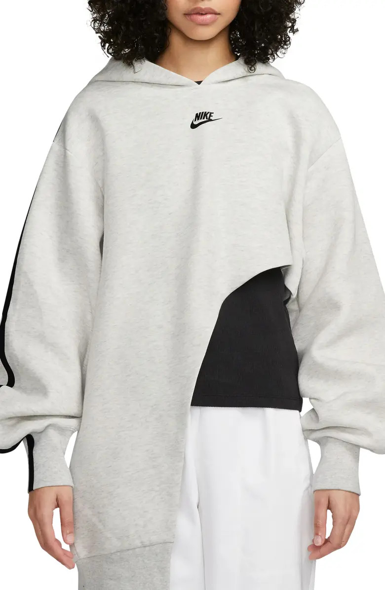 Sportswear Tech Fleece Oversize Asymmetric Hoodie | Nordstrom
