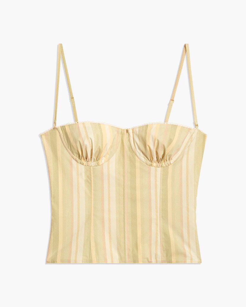 Underwire Chevron Stripe Corset | We Wore What