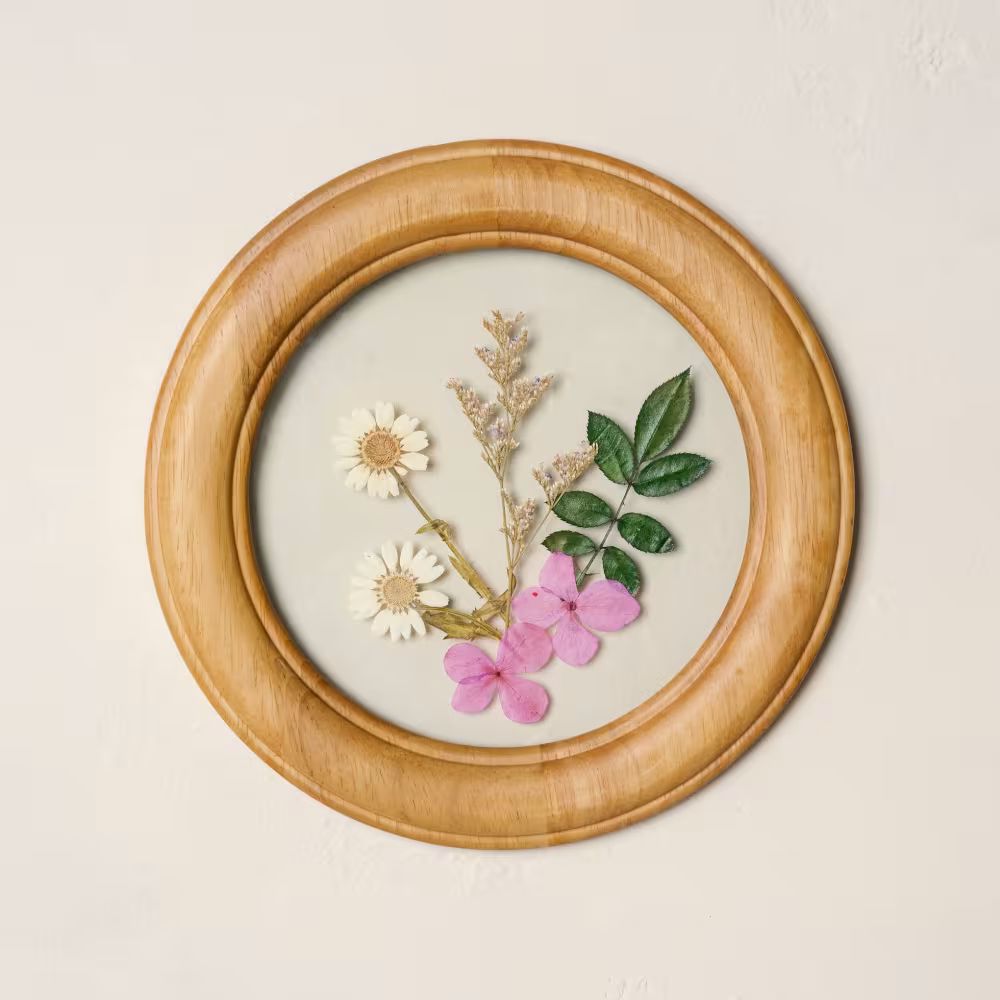 Pressed Botanicals in Wood Frame | Magnolia