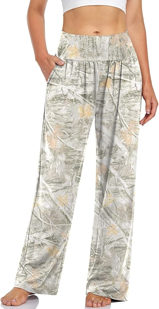 UEU Women's Casual Loose Wide Leg Cozy Pants Yoga Sweatpants Comfy High Waisted Sports Athletic L... | Amazon (US)