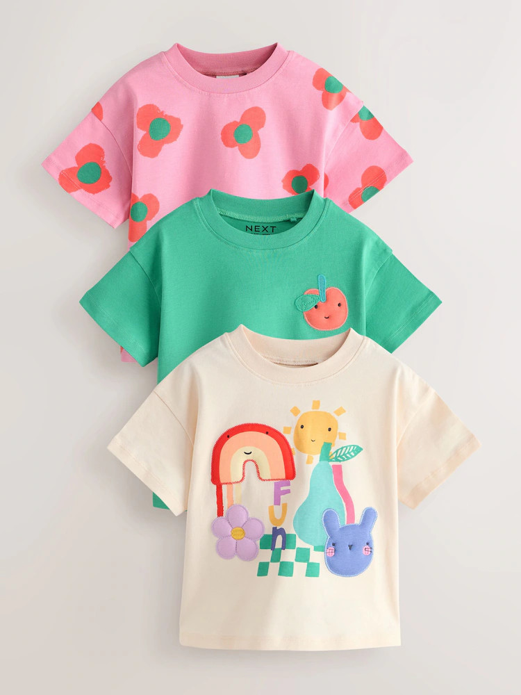 Rainbow T-Shirts 3 Pack (3mths-7yrs) | Next US