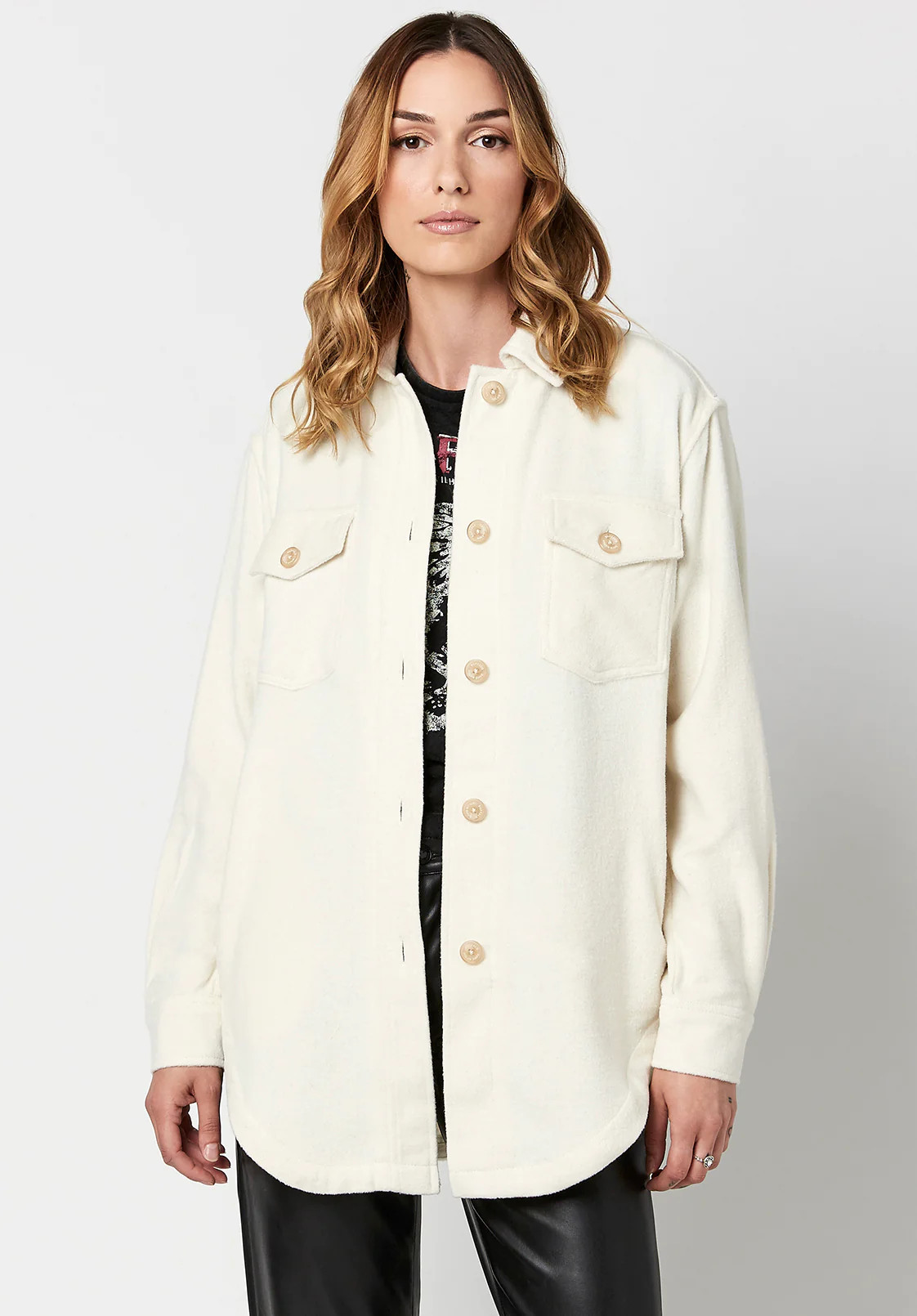 Savannah Woven Shacket - JK0564H | Buffalo David Bitton